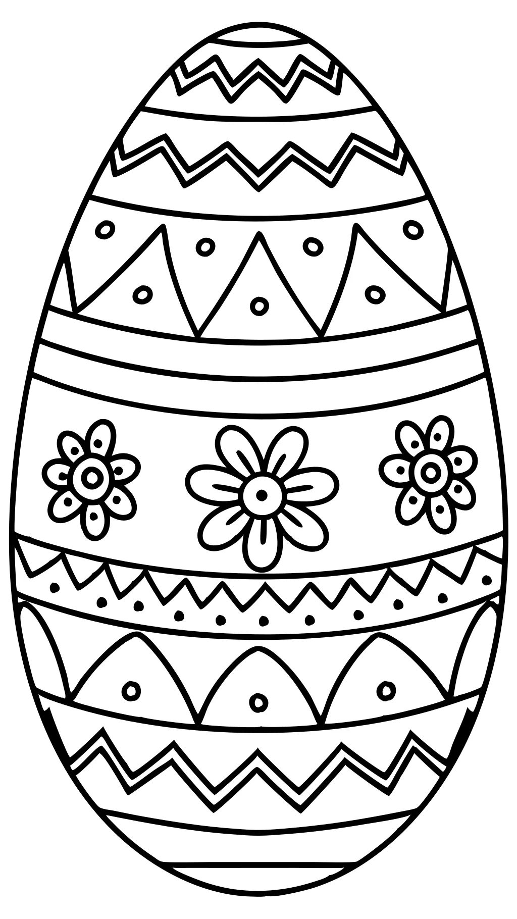 coloring pages easter eggs